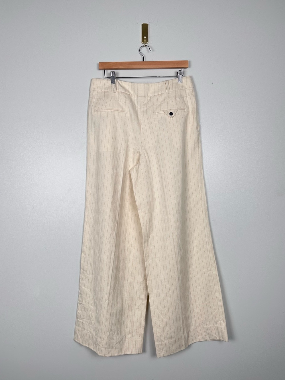 ALLSAINTS Payton Wide Leg Linen Blend Trousers - Picture 3 of 12